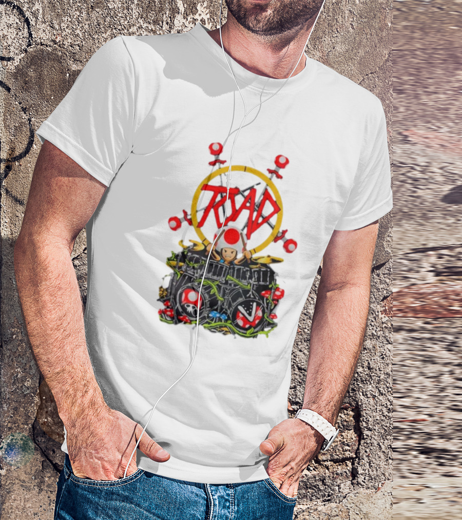 Dracula Byte 2024 Toad Mushrooms Drummer T-Shirt