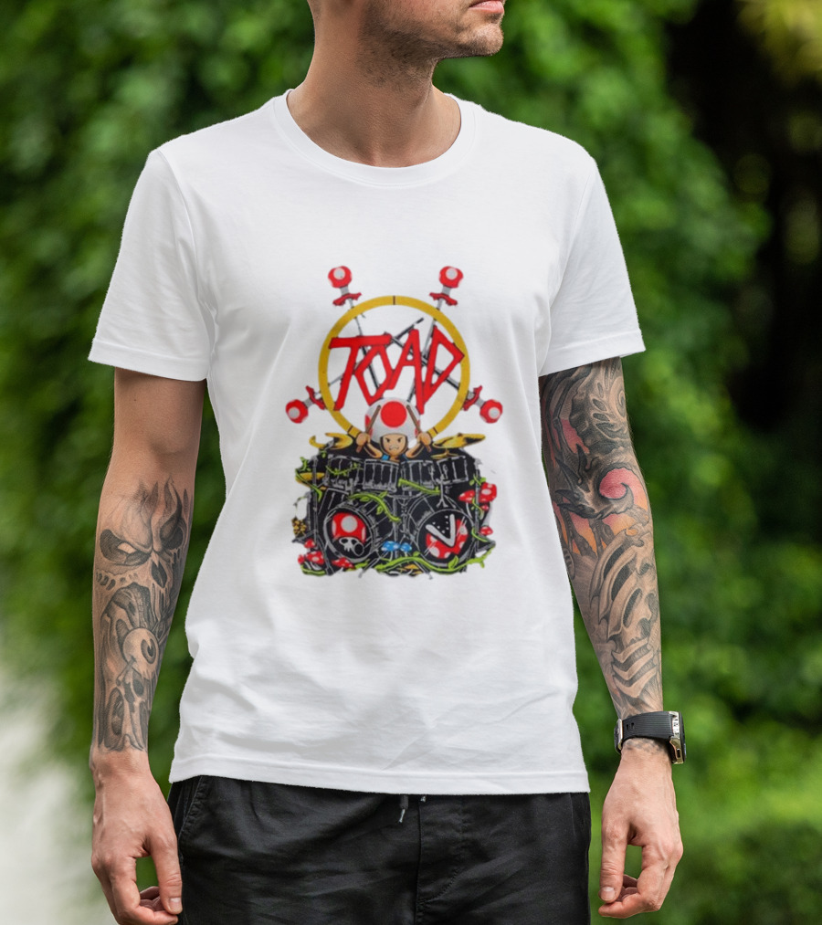 Dracula Byte 2024 Toad Mushrooms Drummer T-Shirt