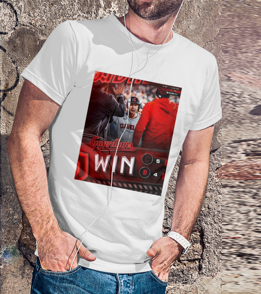 Guardians Win Cleveland Guardians 5-4 Detroit Tigers MLB ALDS T-Shirt