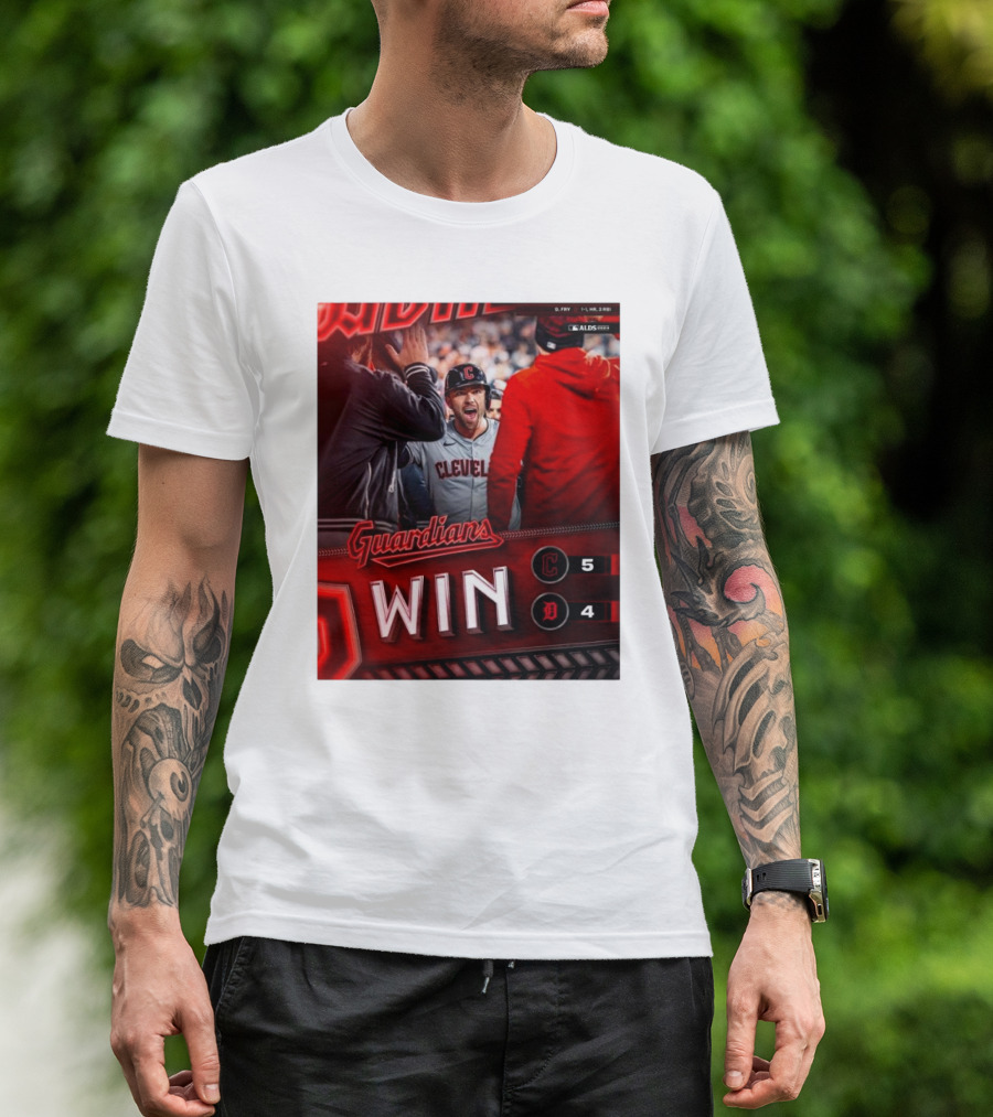 Guardians Win Cleveland Guardians 5-4 Detroit Tigers MLB ALDS T-Shirt