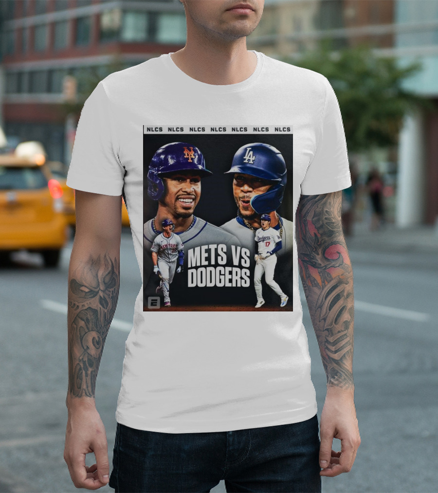 NLCS 2024 New York Mets Vs Los Angeles Dodgers Baseball Showdown T-Shirt