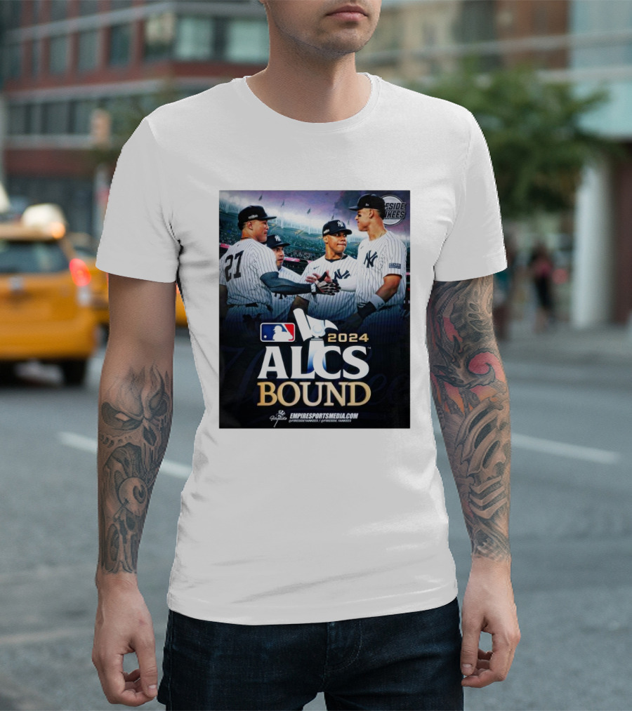 New York Yankees 2024 ALCS Bound Empire Sports Media T-Shirt