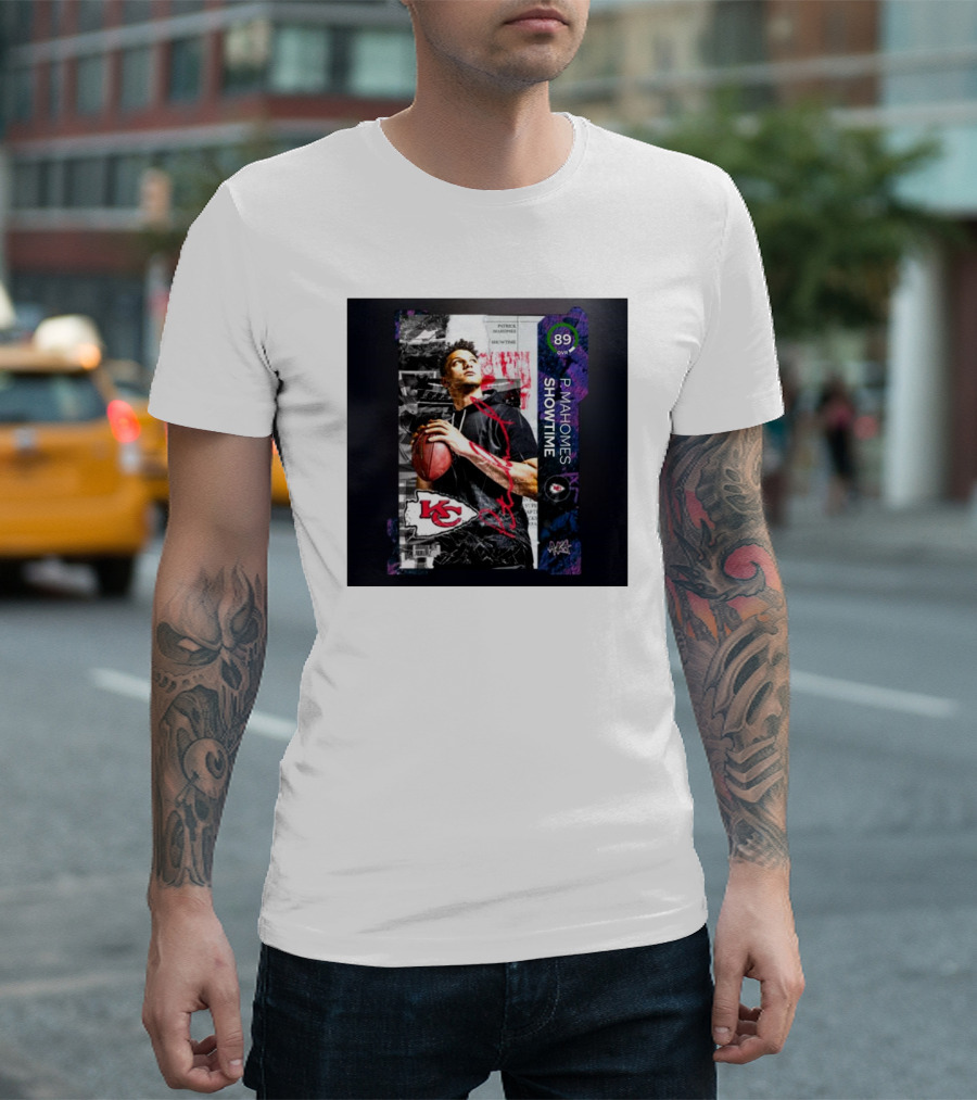 P. Mahomes Showtime Kansas City Chiefs 89 OVR MUT NFL T-Shirt