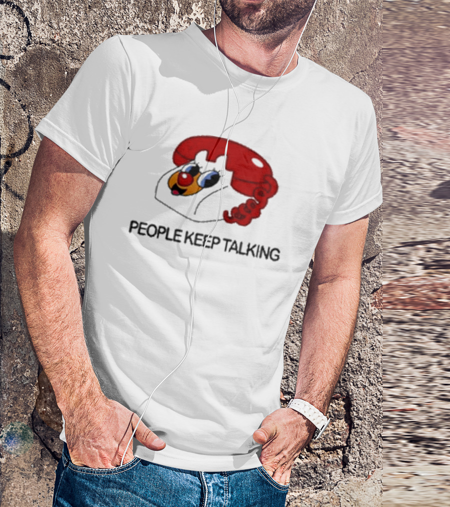 People Keep Talking Tour October 10 2024 Chicago IL Retro Telephone T-Shirt