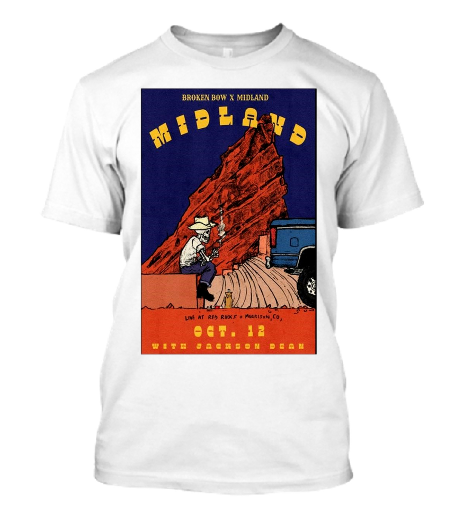 Broken Bow X Midland Live At Red Rocks Morrison CO Oct 12 With Jackson Dean T-Shirt