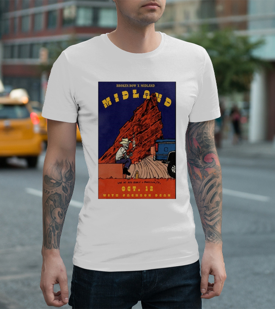 Broken Bow X Midland Live At Red Rocks Morrison CO Oct 12 With Jackson Dean T-Shirt
