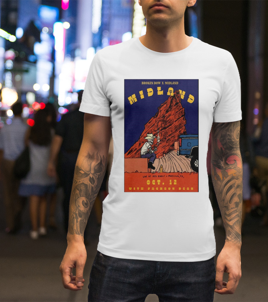 Broken Bow X Midland Live At Red Rocks Morrison CO Oct 12 With Jackson Dean T-Shirt