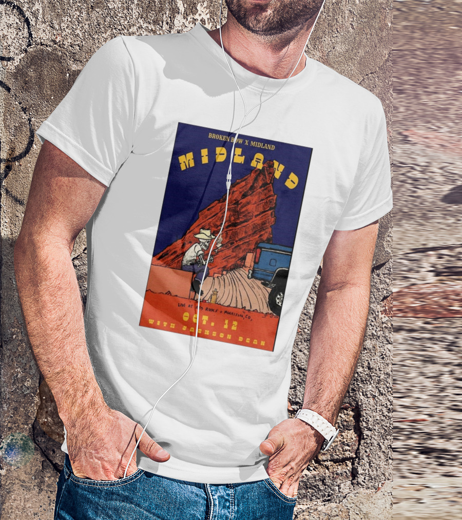 Broken Bow X Midland Live At Red Rocks Morrison CO Oct 12 With Jackson Dean T-Shirt