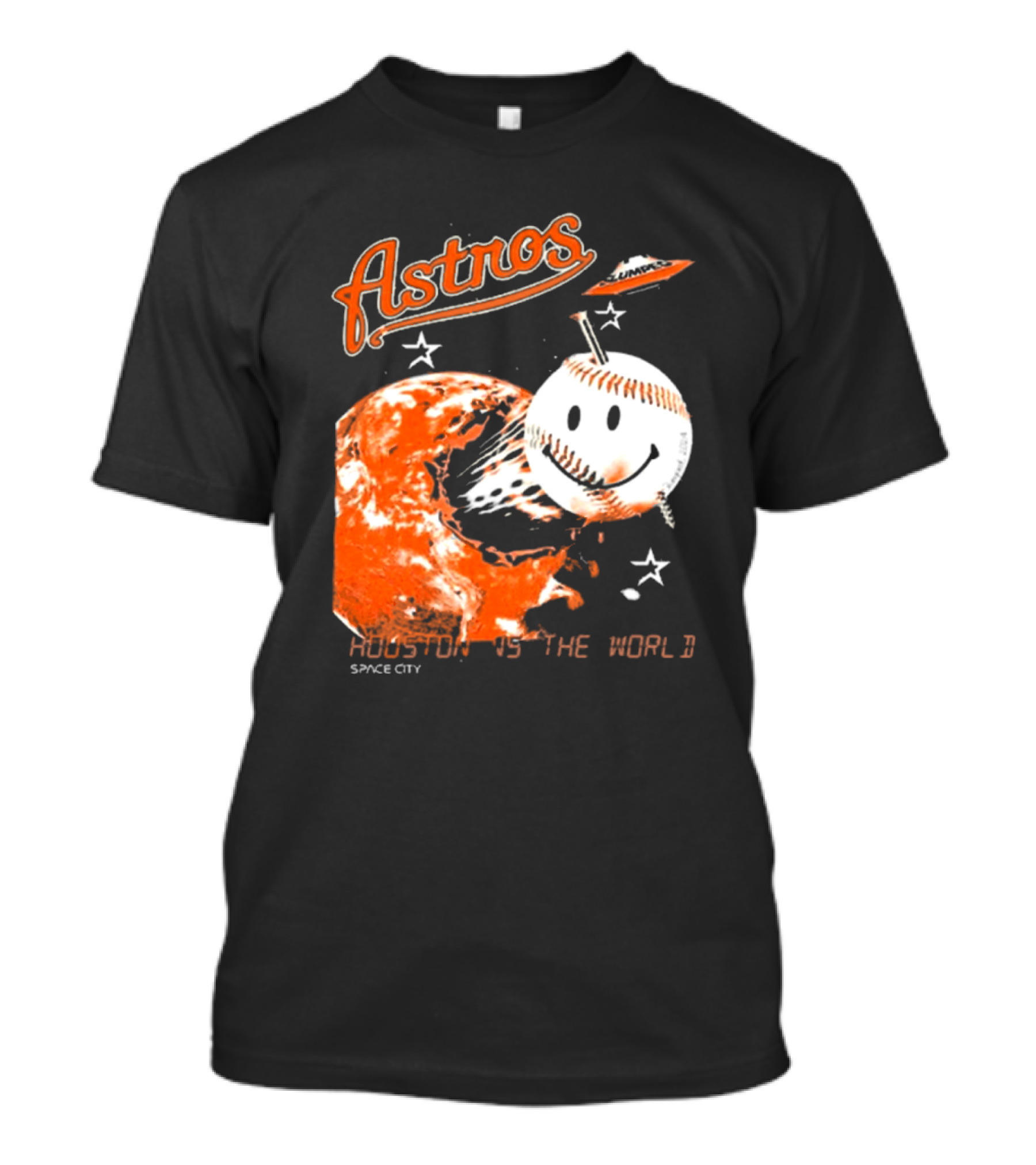 Astros Space City Houston Is The World Baseball Planet T-Shirt