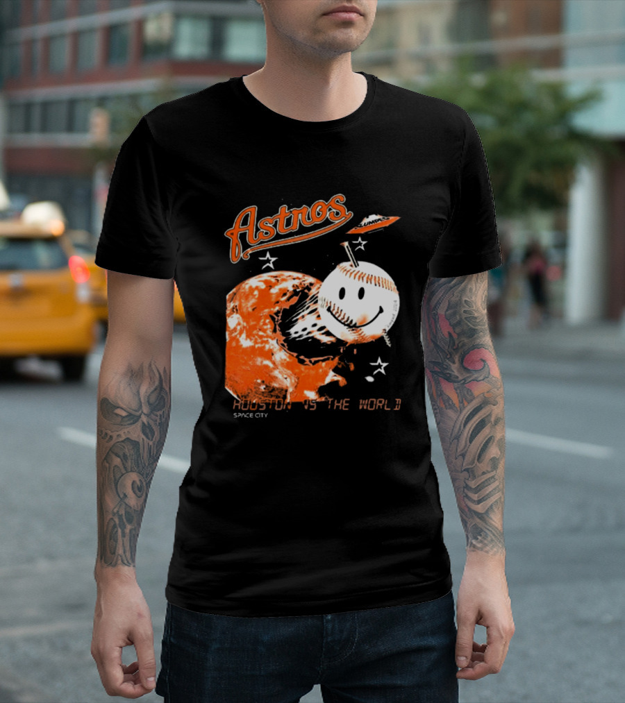 Astros Space City Houston Is The World Baseball Planet T-Shirt
