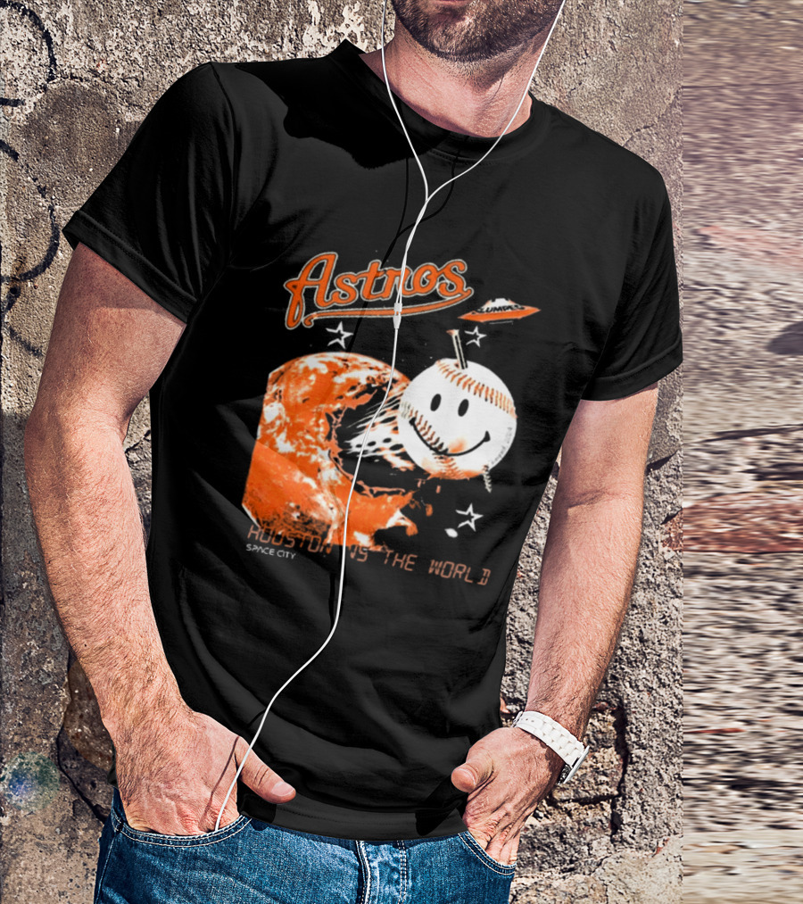 Astros Space City Houston Is The World Baseball Planet T-Shirt