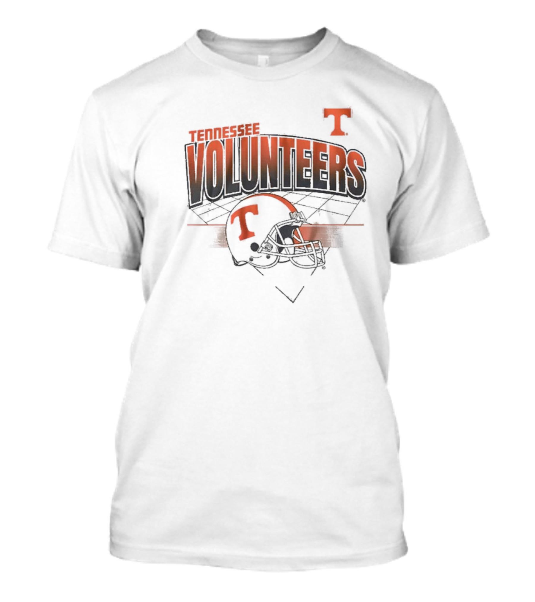 Tennessee Volunteers Football Helmet Grid Knoxville NCAA T-Shirt