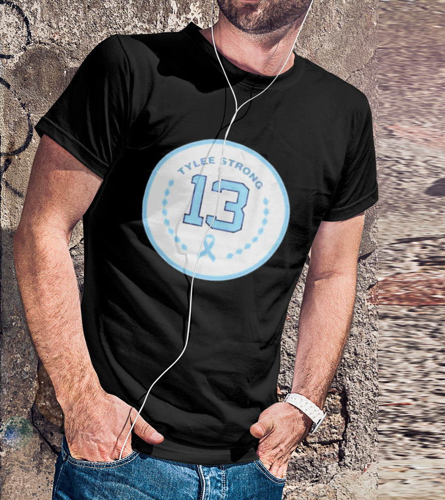 The Rams Club North Carolina Tar Heels Football Tylee Strong 13 Ribbon T-Shirt