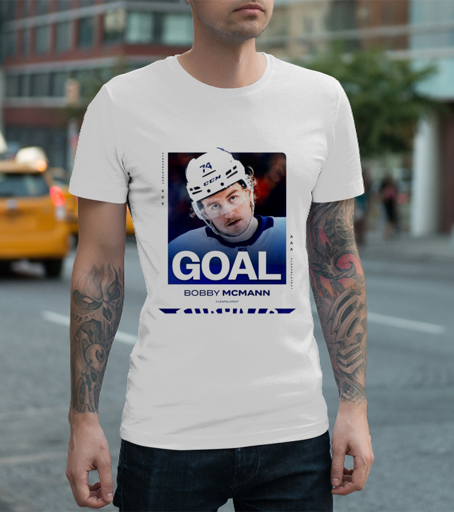Toronto Maple Leafs NHL Goal Bobby McMann T-Shirt