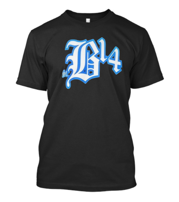 Amon-Ra St Brown Detroit B14 St. Iconic Blue Font T-Shirt