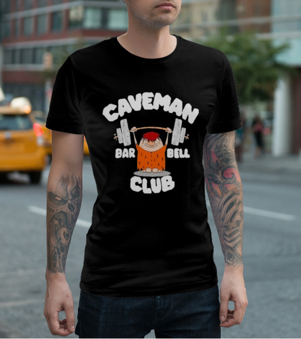 Caveman Barbell Club David Montgomery T-Shirt