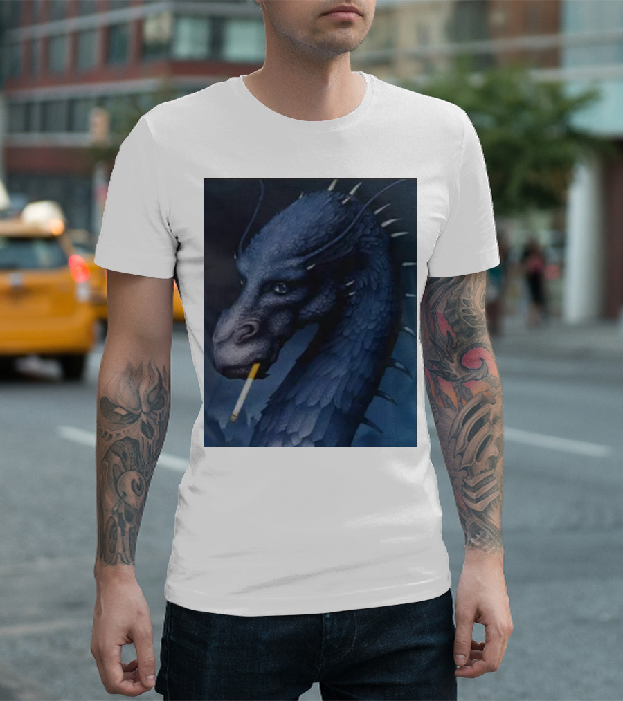 Eragon Dragon Smoking Cigarette T-Shirt