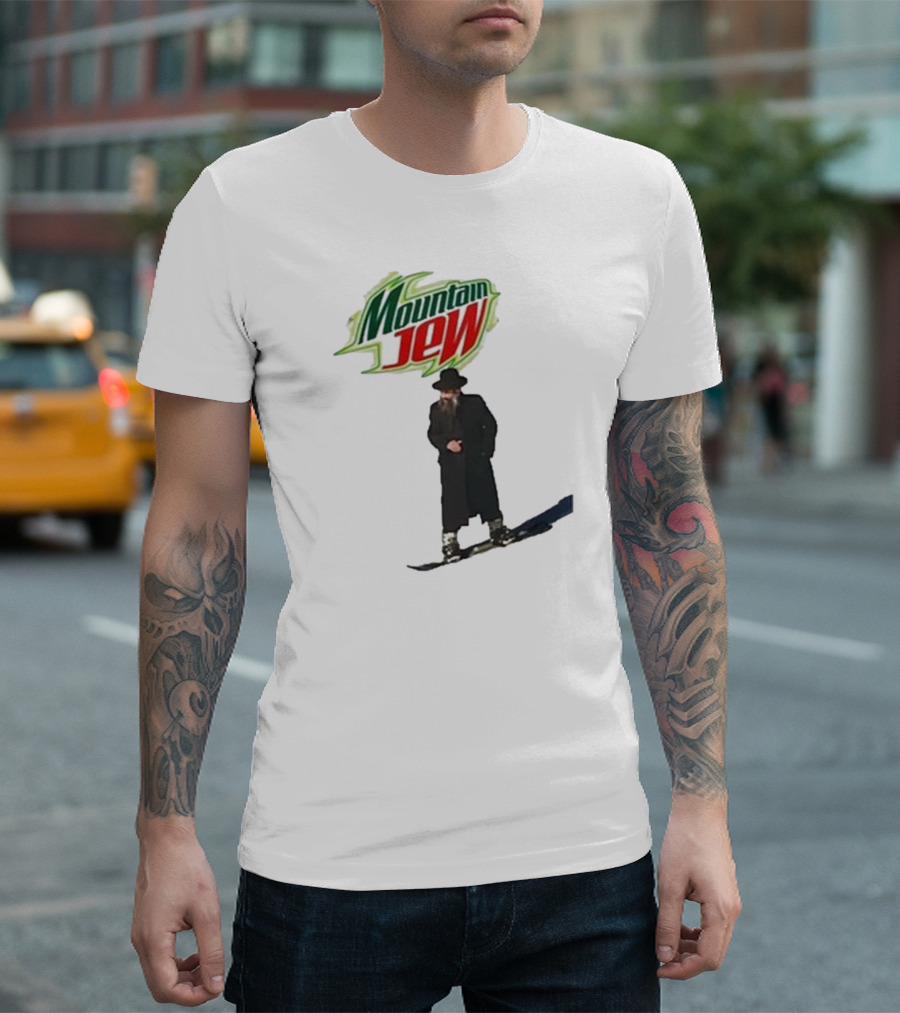 Funny Ahh Tees Mountain Jew Snowboarder T-Shirt