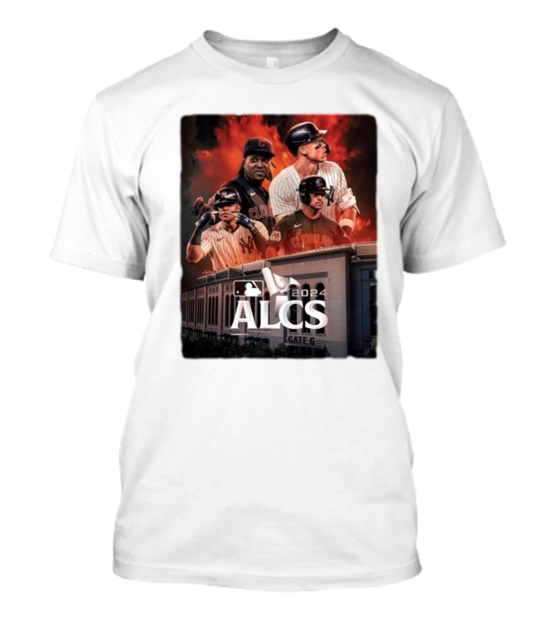 New York Yankees ALCS 2024 Cleveland Matchup Yankees Stadium Gate 6 T-Shirt