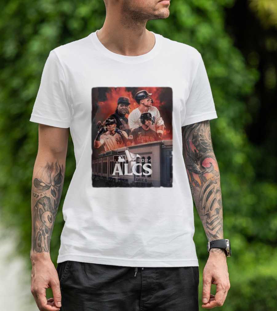 New York Yankees ALCS 2024 Cleveland Matchup Yankees Stadium Gate 6 T-Shirt
