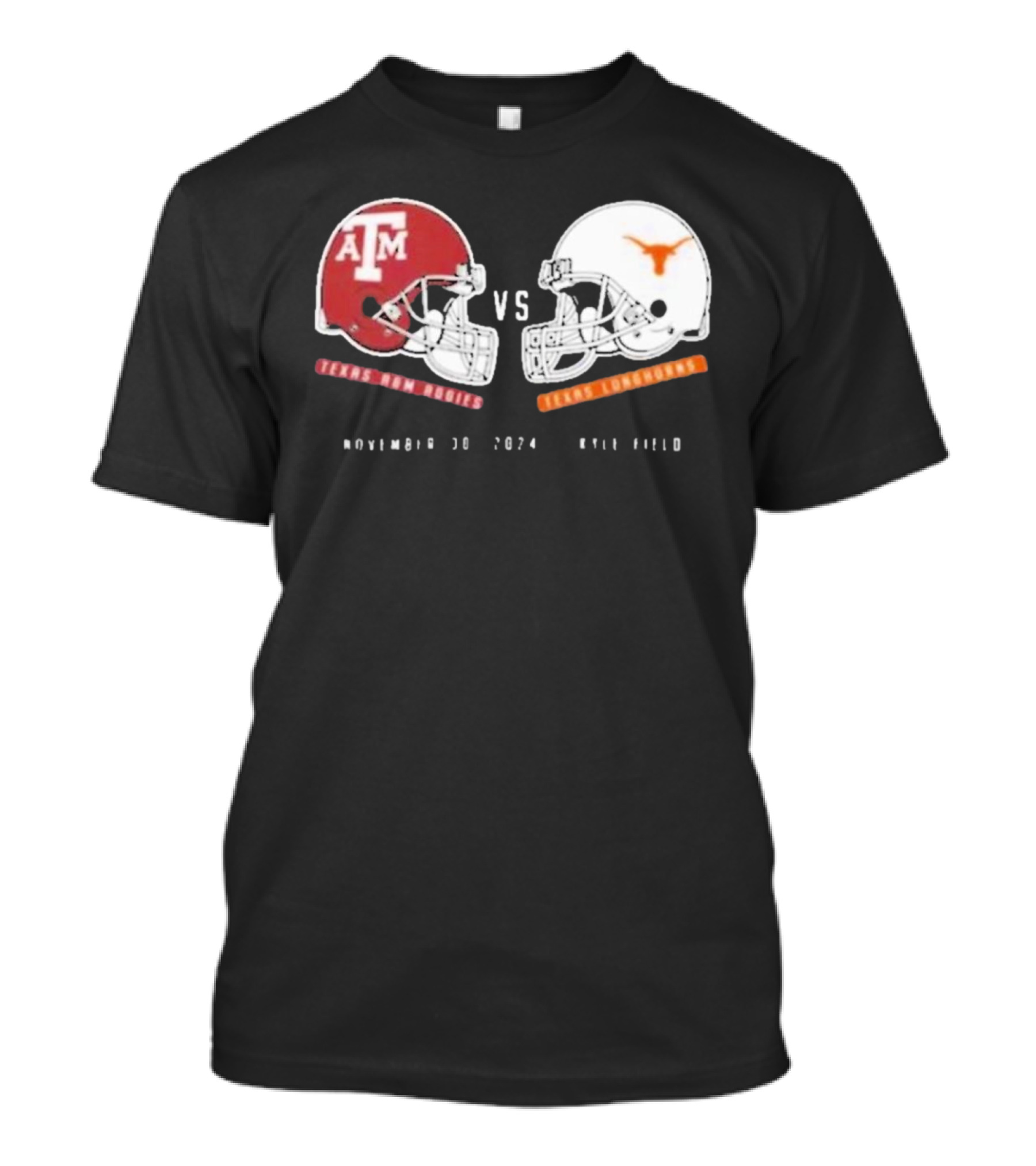 Texas Longhorns Vs Texas A&M Aggies November 30 2024 Kyle Field T-Shirt