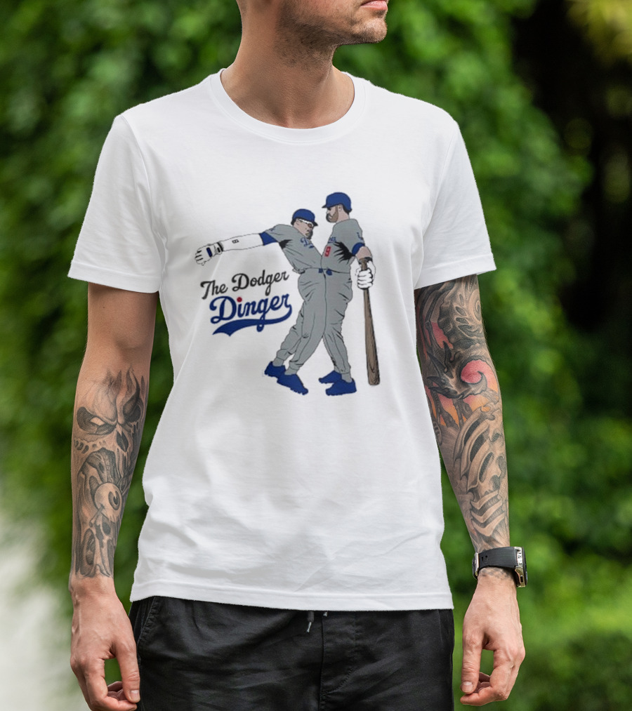 The Dodger Dinger Crotch Bump 2024 Baseball T-Shirt