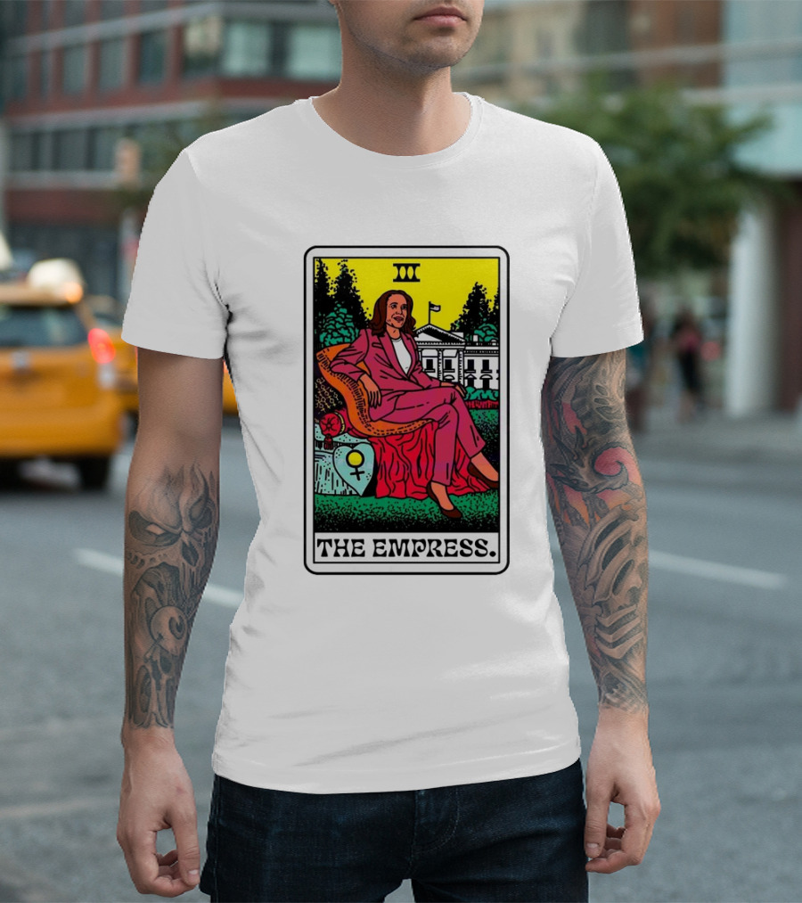The Empress Kamala Harris Tarot Card 2024 White House Iconic T-Shirt
