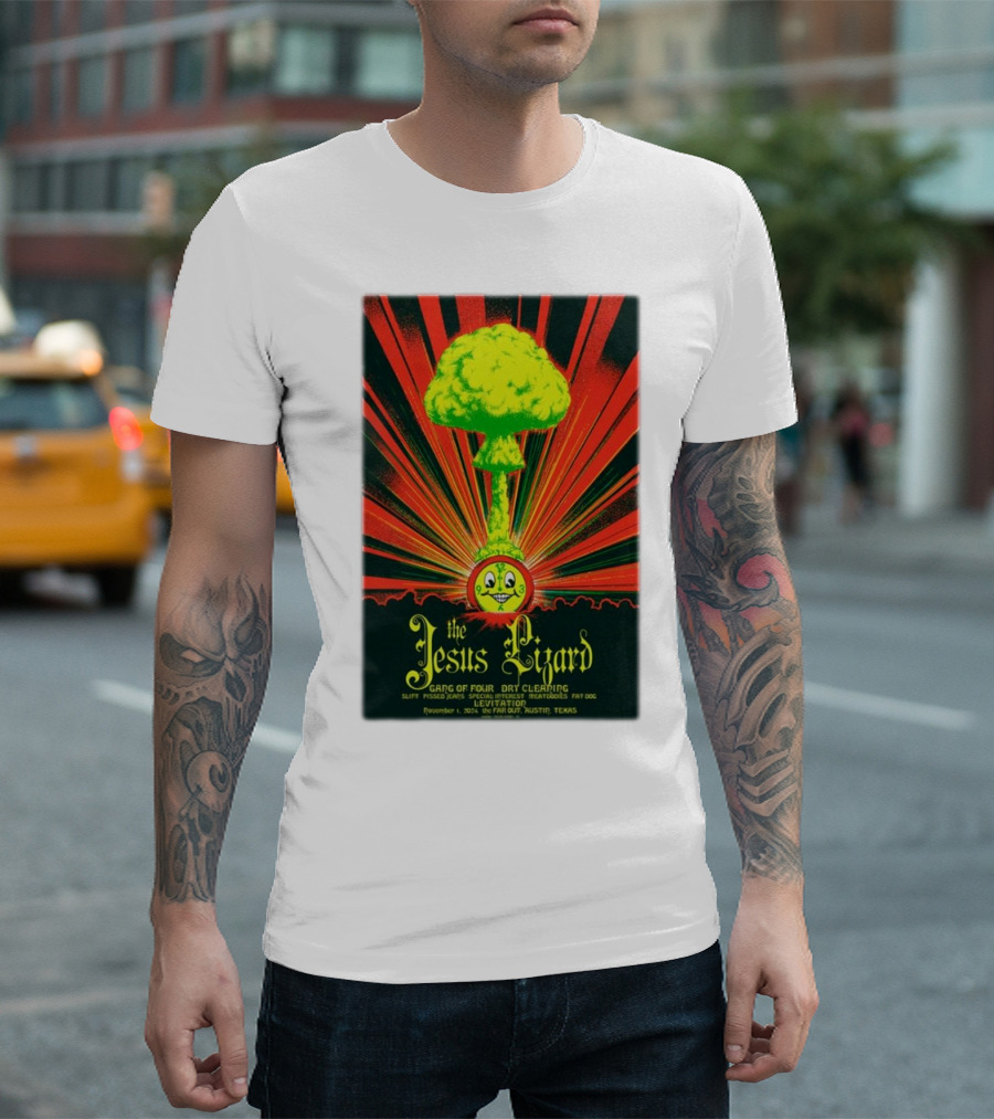 The Jesus Lizard Levitation Festival Nov 1 2024 Far Out Austin TX T-Shirt