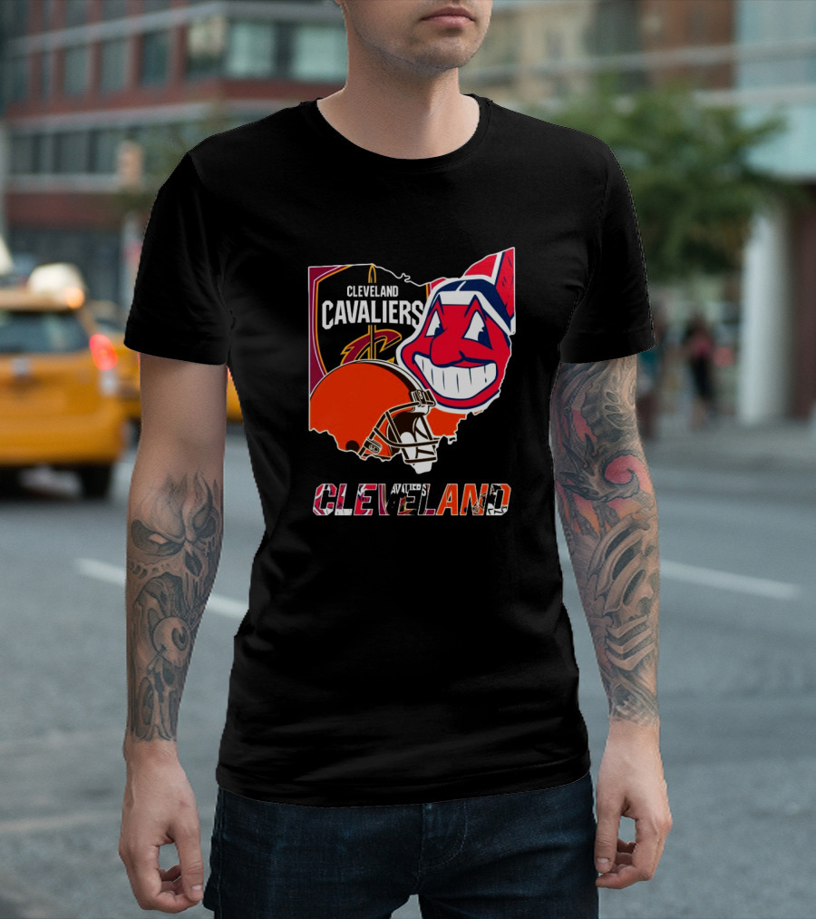 Cleveland Cavaliers Cleveland Indians Cleveland Browns T-Shirt