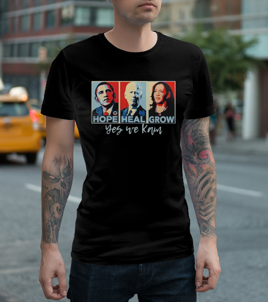 Yes We Kam Hope Heal Grow President Kamala Harris T-Shirt
