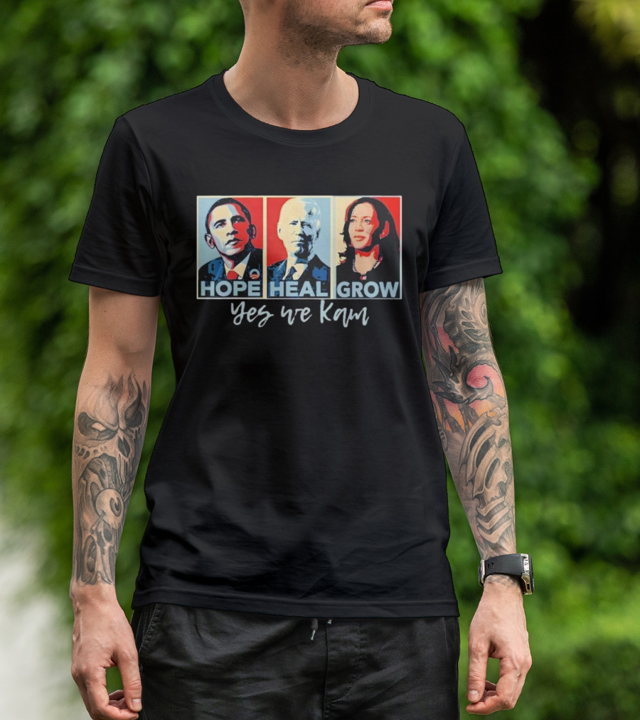 Yes We Kam Hope Heal Grow President Kamala Harris T-Shirt