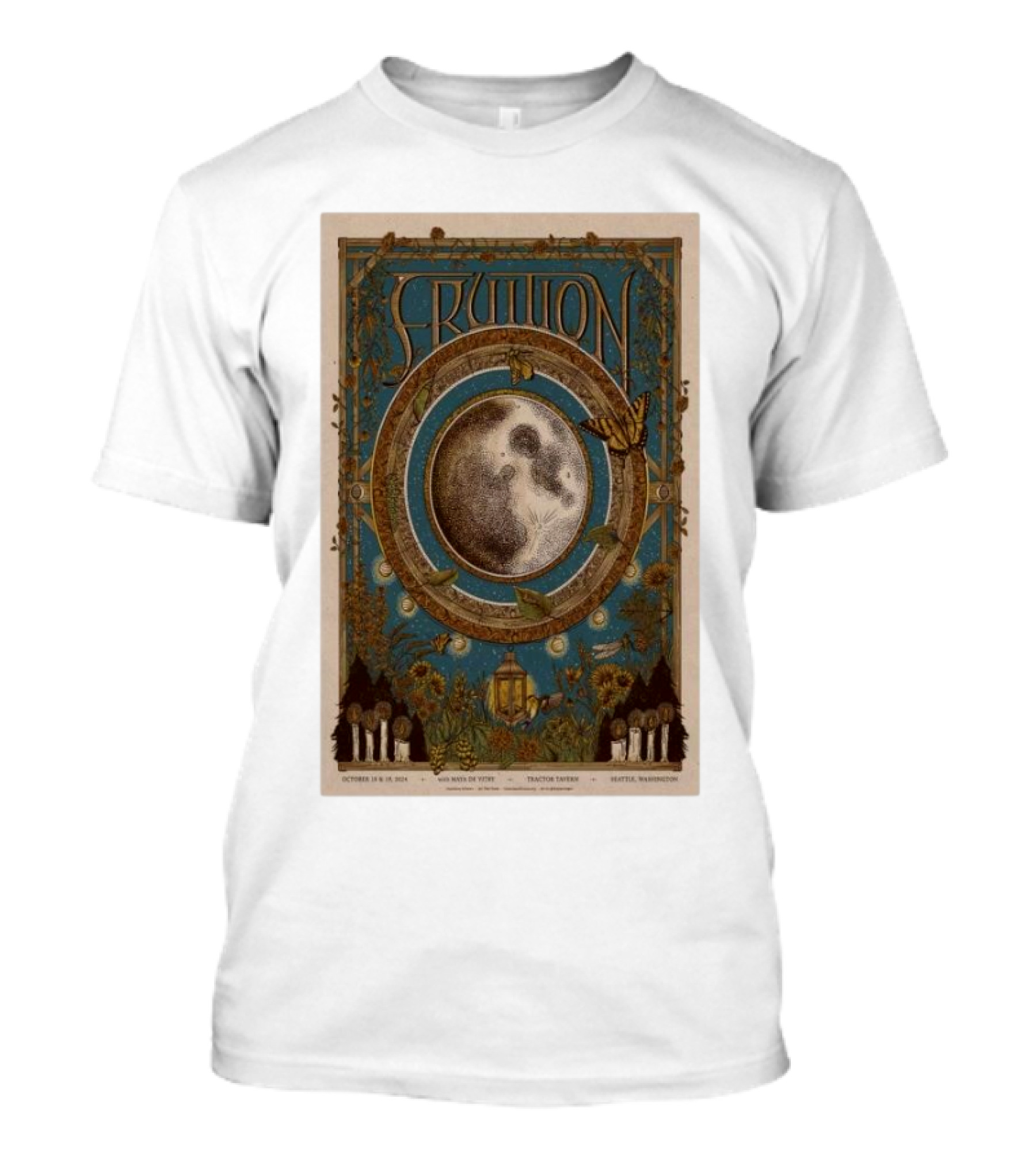 Fruition Moon Phases At Tractor Tavern Seattle October 18-19 T-Shirt