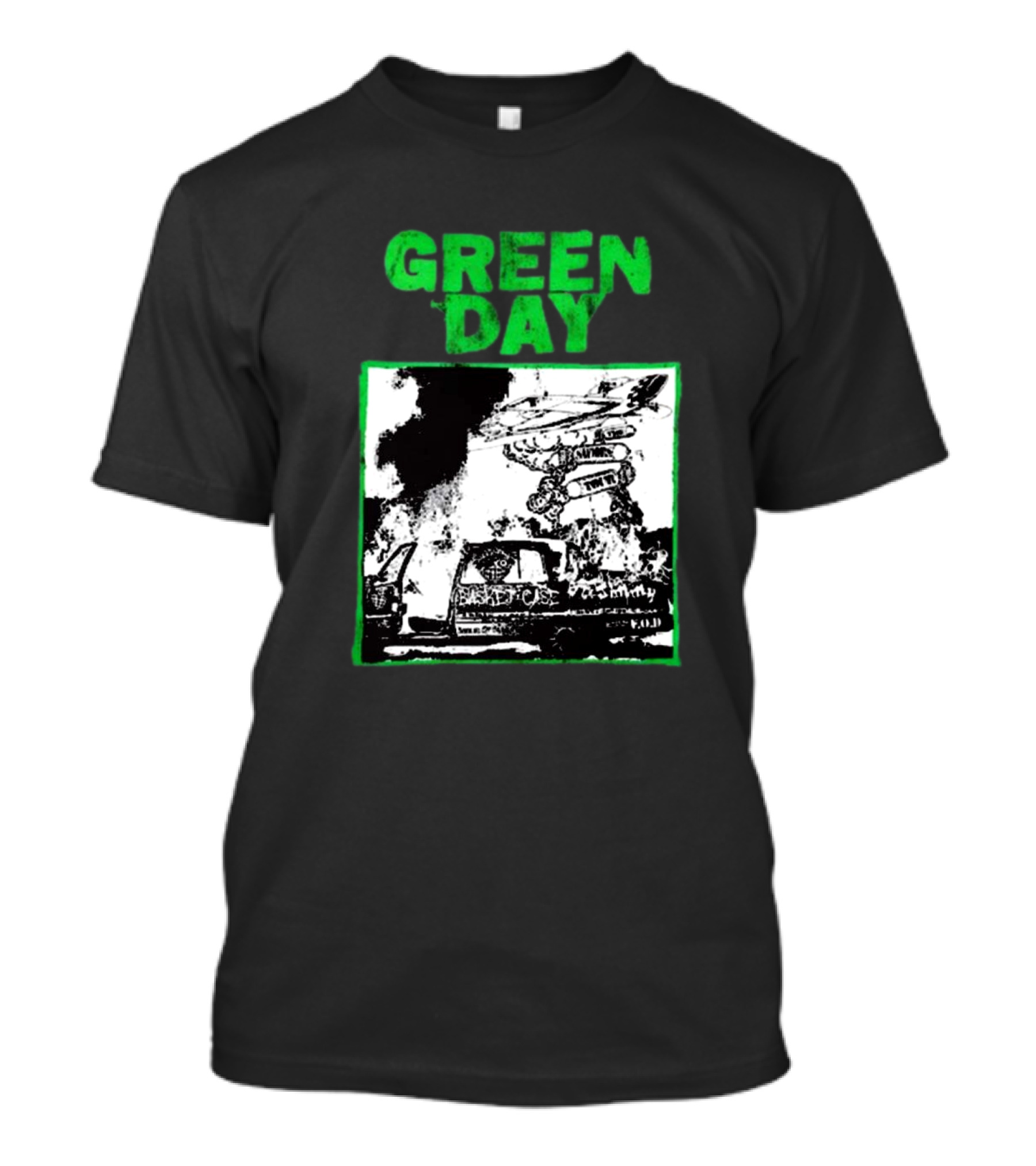Green Day Riot 2024 Helicopter Explosion Scene T-Shirt