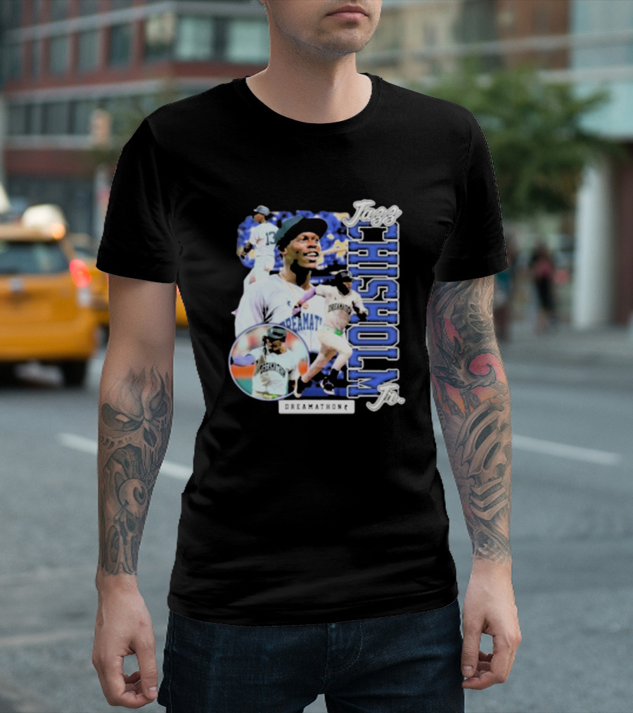 Jazz Chisholm Jr. Dreamathon Baseball Collage T-Shirt
