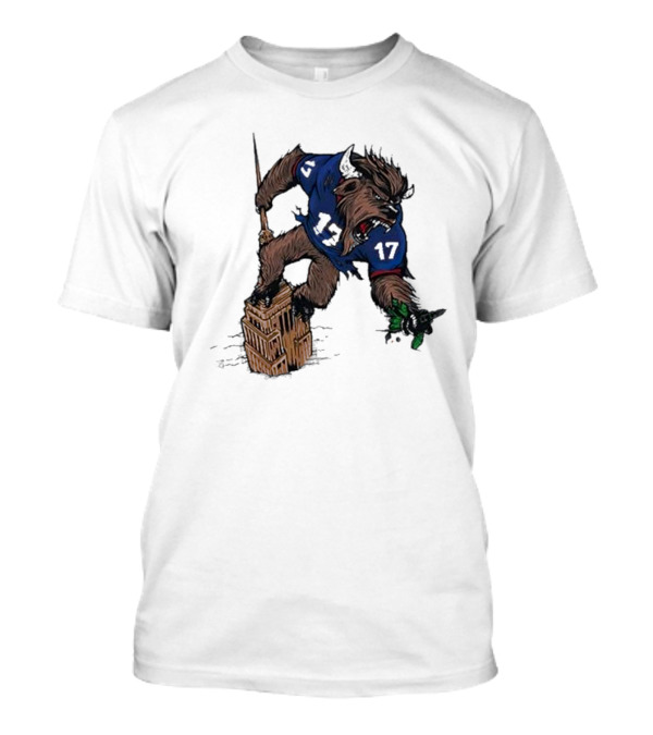 Josh Allen Buffalo Bills 17 Dominates New York Jets On Empire State Building Beast Mode T-Shirt