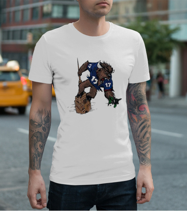 Josh Allen Buffalo Bills 17 Dominates New York Jets On Empire State Building Beast Mode T-Shirt