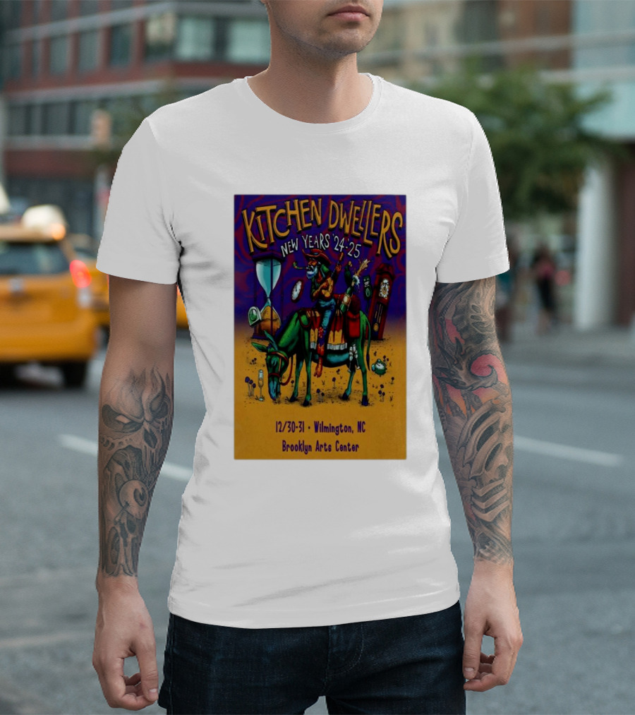 Kitchen Dwellers New Years 24-25 Wilmington NC Brooklyn Arts Center December 30-31 T-Shirt