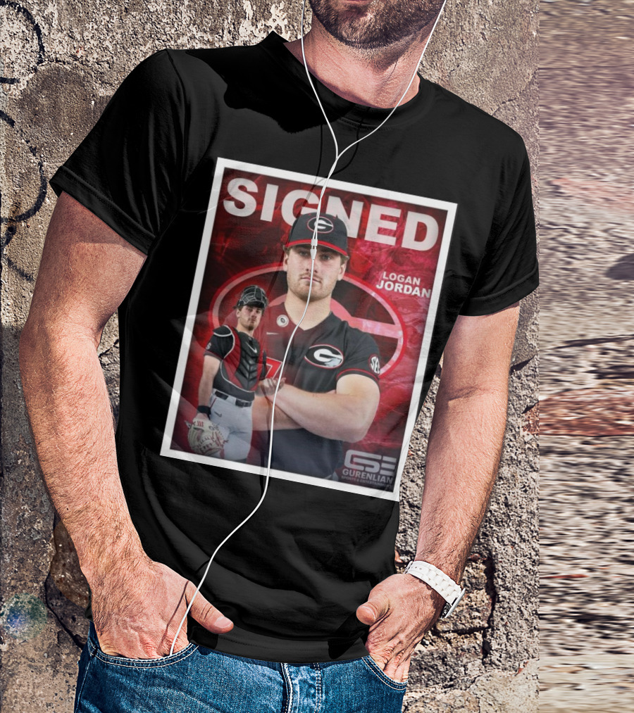Signed Logan Jordan Gurenlian Sports And Entertainment T-Shirt
