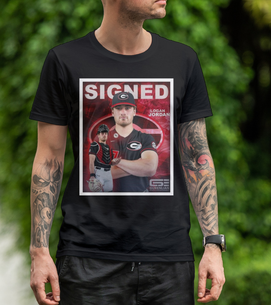 Signed Logan Jordan Gurenlian Sports And Entertainment T-Shirt