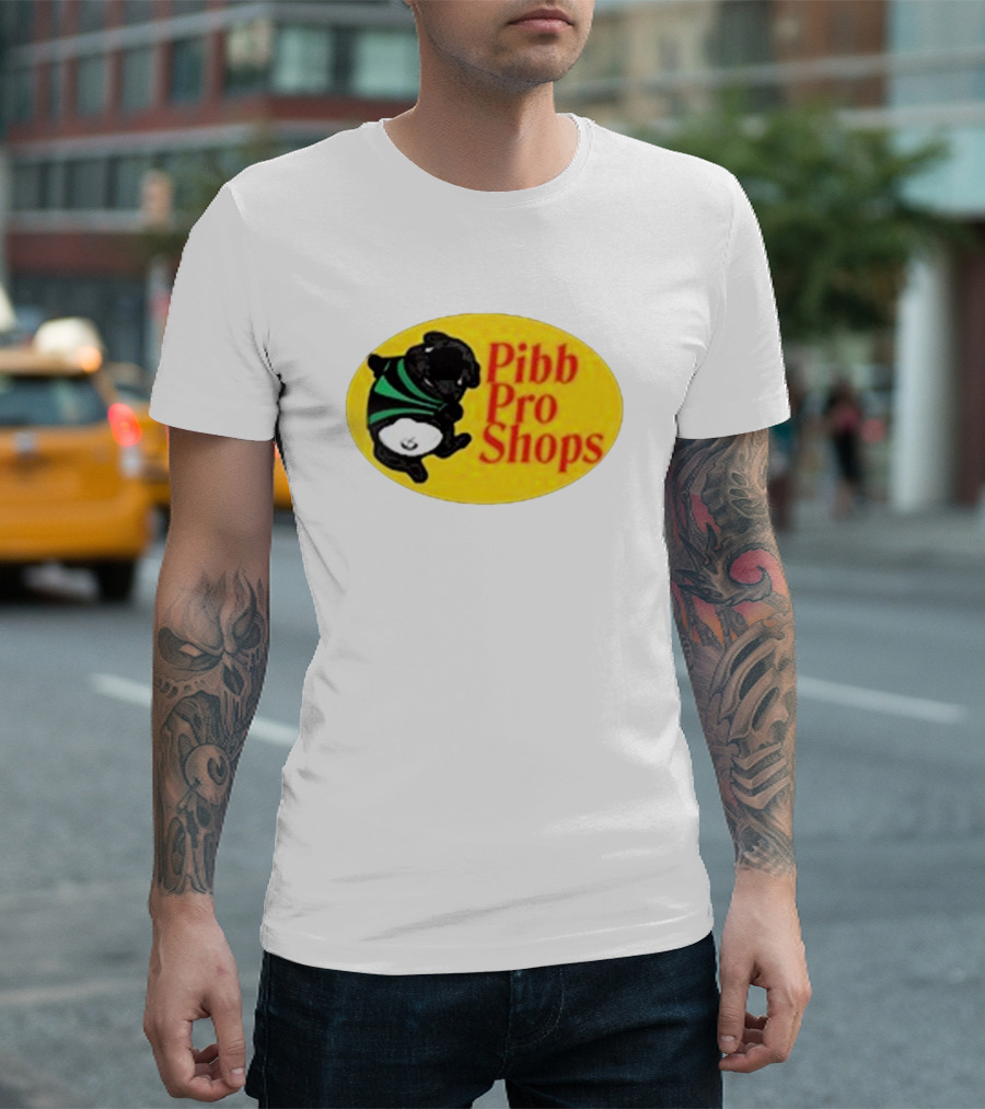 Pibble Palace Pibb Pro Shops Yellow Oval Bulldog T-Shirt
