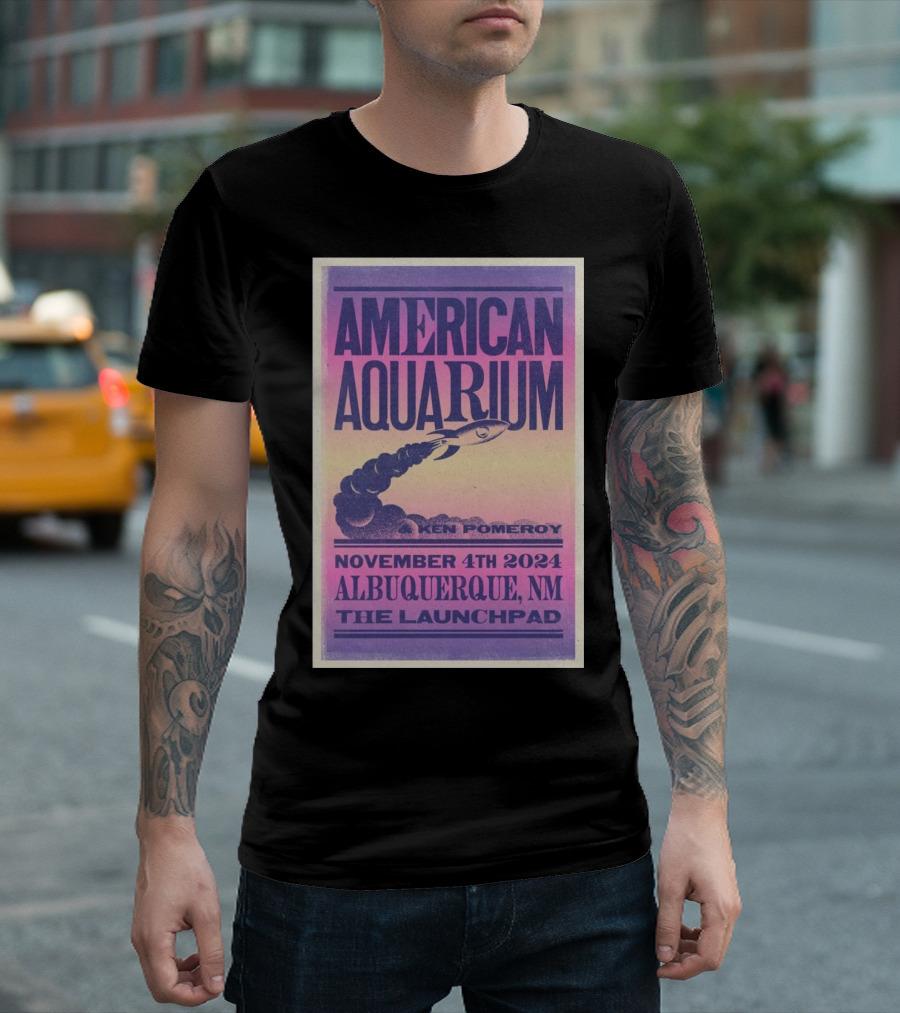American Aquarium Ken Pomeroy November 4 2024 Albuquerque NM The Launchpad T-Shirt