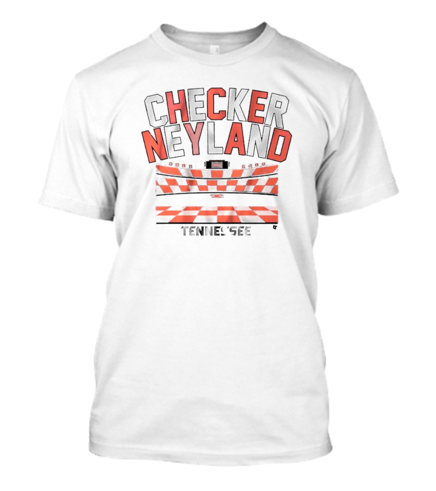 Checker Neyland Tennessee Vols Football Stadium T-Shirt