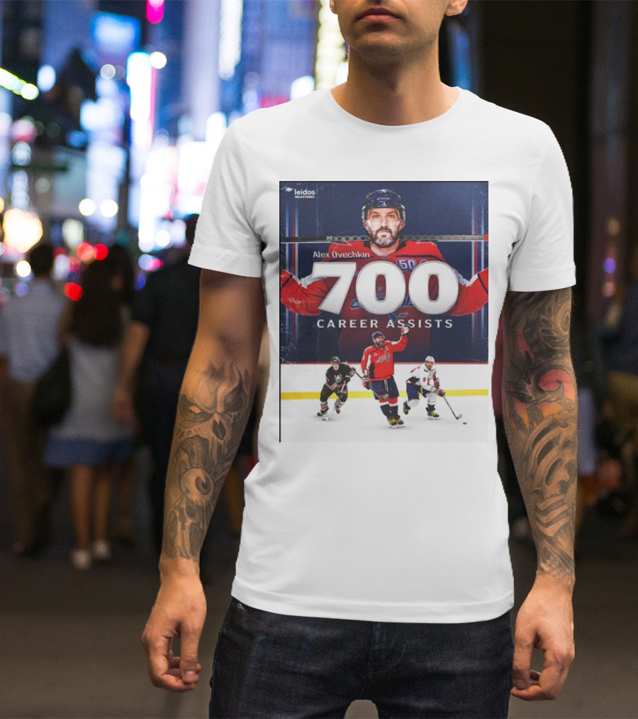 Alex Ovechkin Washington Capitals 700 Career Assists Hockey Milestone T-Shirt