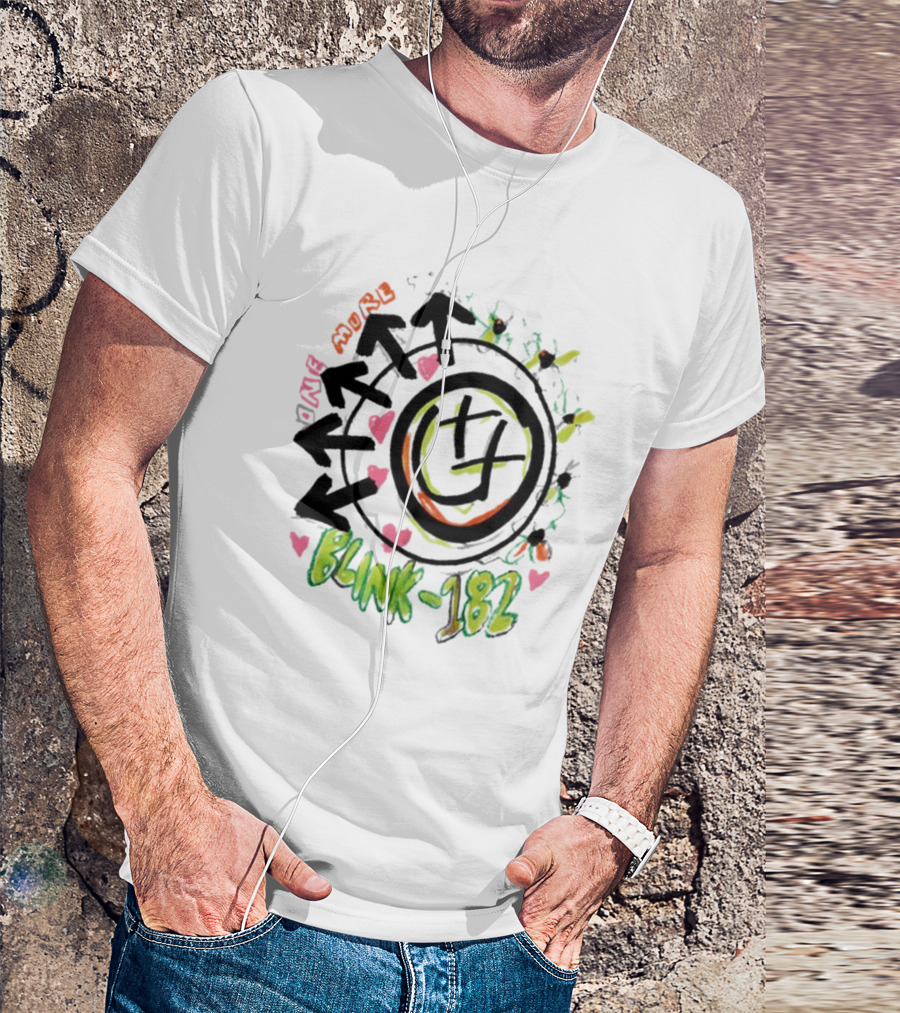 Blink-182 One More Time Smile Arrow Heart Graffiti T-Shirt