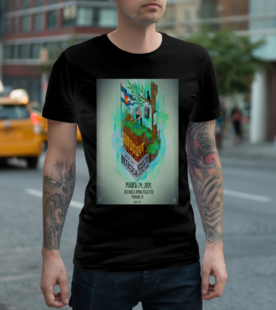 Boogie with the Resident Dr. Fresch and Toado Tripset March 29 2025 Red Rocks Amphitheatre Morrison CO T-Shirt