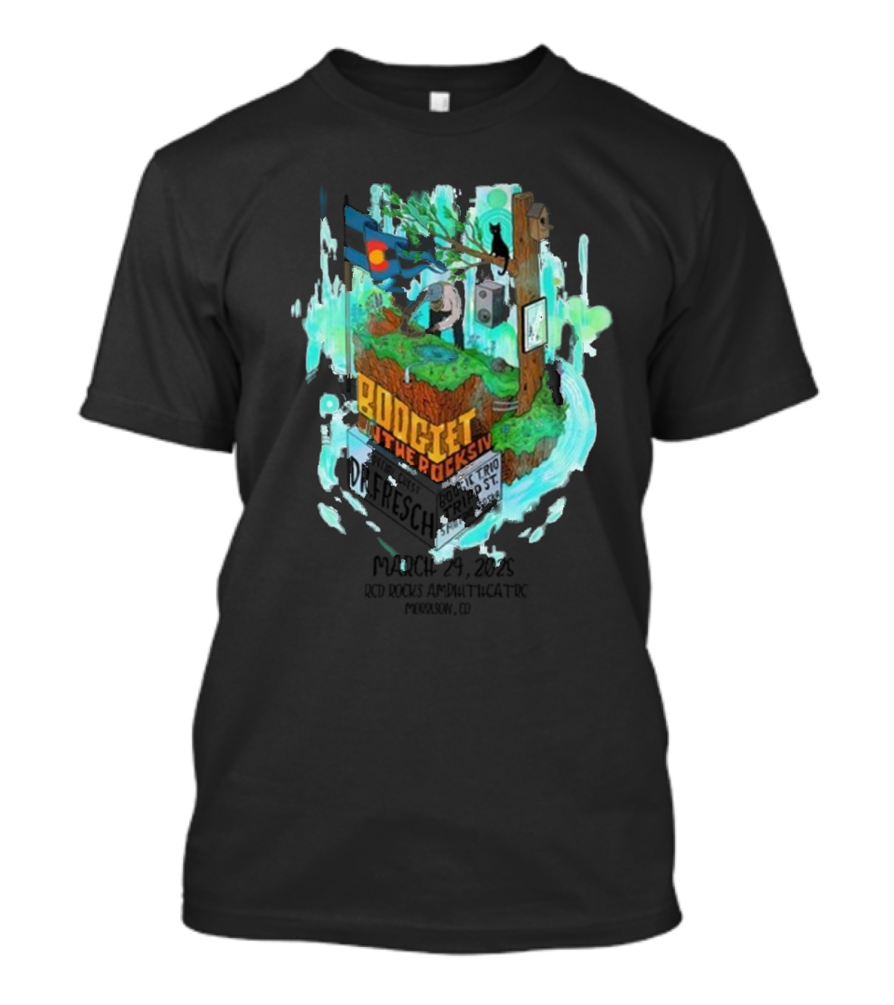 Boogie At The Rocks IV March 29 2025 Red Rocks Amphitheatre Morrison CO Featuring Dr Fresch T-Shirt