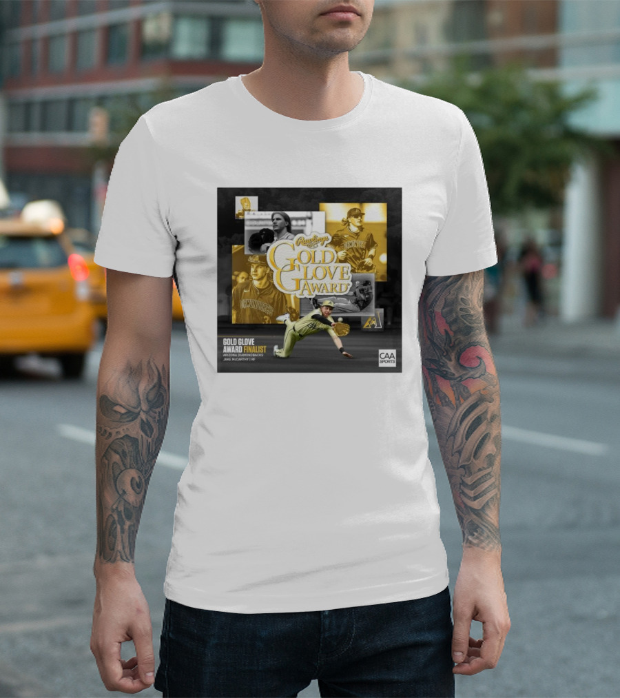 Rawlings Gold Glove Award Finalist Arizona Diamondbacks Jake McCarthy RF 2024 CAA Sports T-Shirt