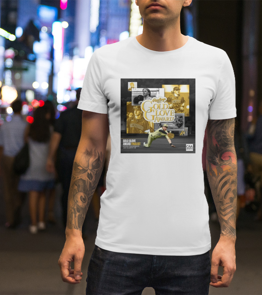 Rawlings Gold Glove Award Finalist Arizona Diamondbacks Jake McCarthy RF 2024 CAA Sports T-Shirt