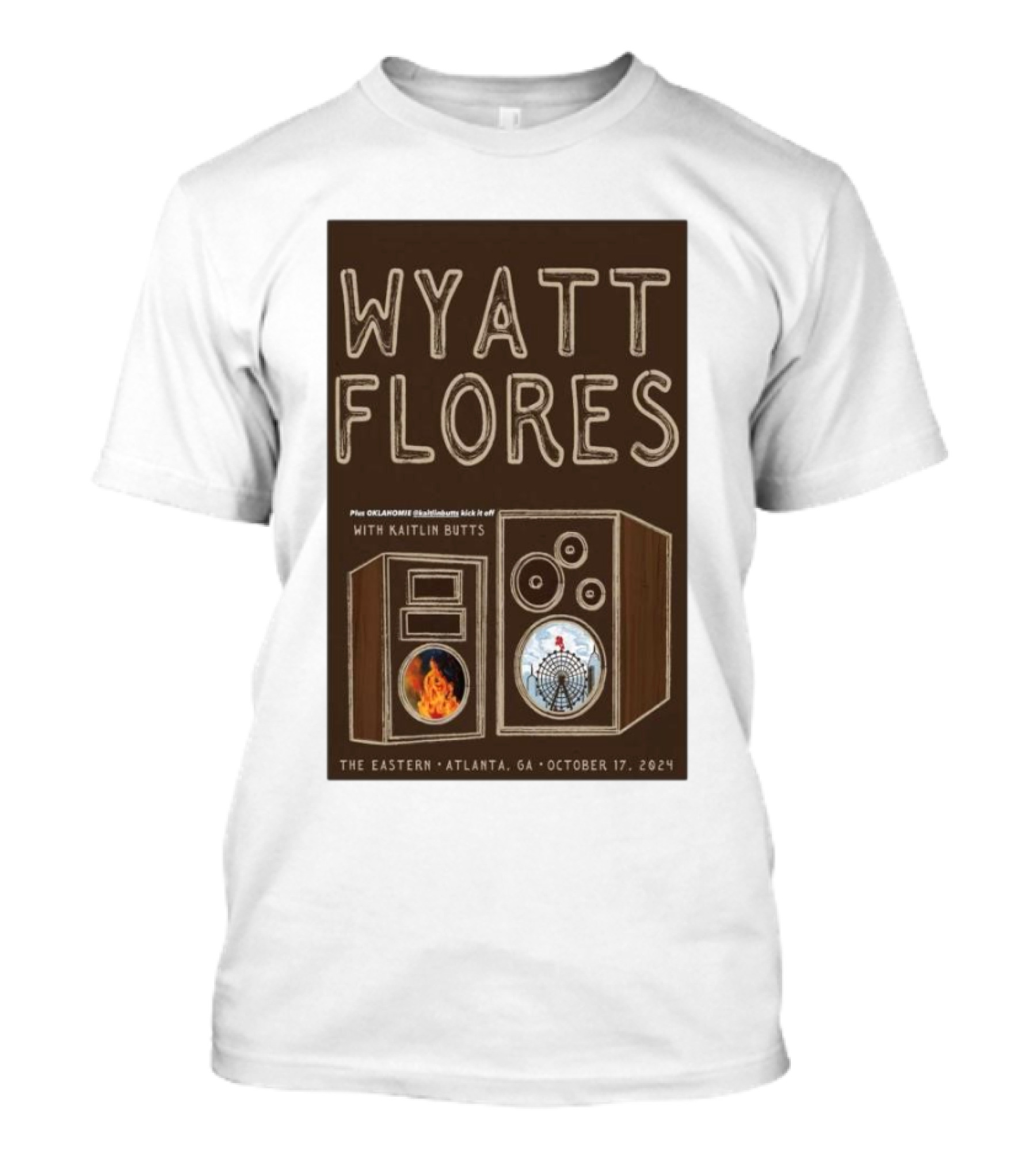 Wyatt Flores Plus Oklahoma With Kaitlin Butts The Eastern Atlanta GA October 17 T-Shirt
