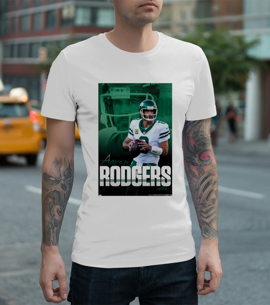 Aaron Rodgers New York Jets QB NFL Jets T-Shirt